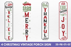 Christmas Vintage Porch Sign SVG Product Image 1