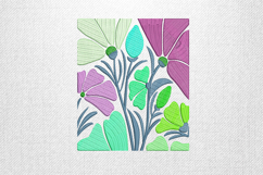 Pastel Floral Garden Block Embroidery Design Product Image 1