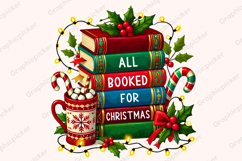 All Booked for Christmas PNG Clipart, Merry Christmas PNG Product Image 3