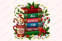 All Booked for Christmas PNG Clipart, Merry Christmas PNG Product Image 3