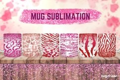 Pink Leopard Mug Sublimation | PNG Bundle | Valentines day Product Image 1