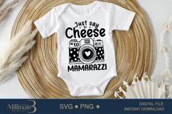 Just Say Cheese To Mamarazzi, Baby Shower SVG Product Image 1