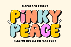 Pinky Peace - Playful Bubble Font Product Image 1