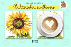 watercolor sunflowers, a stand for hot Product Image 1