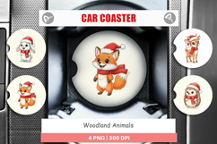 Woodland Animals Car Coaster Product Image 1