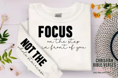 Focus on the step in ront of you Sleeve SVG PNG Product Image 1