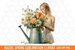Rustic Spring Clipart, Vintage Spring Clipart Product Image 1