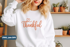 Thankful PNG sublimation design Product Image 2
