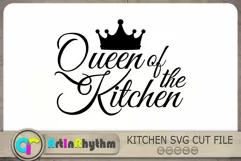 Queen of the kitchen Svg, Kitchen Svg, Queen Svg, Mom Svg Product Image 1