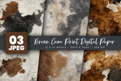 Brown Camo Print Digital Paper Product Image 1