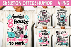 Funny Office Humor PNG, Sarcastic Coworker Skeleton Product Image 1