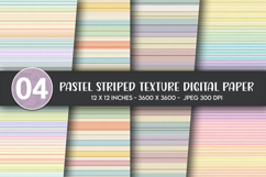 Pastel Striped Texture Digital Paper Product Image 1