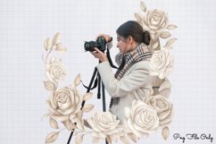 Antique Winter Photography Clipart PNG Product Image 1