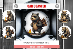 Car Coaster Grumpy Bear Camp Product Image 1