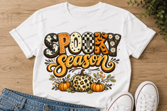 Spooky Season SVG PNG, Cute Halloween Pumpkin Typography Product Image 2
