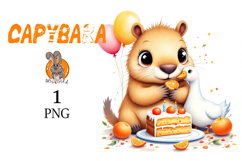 capybara , birthday,cake Product Image 1