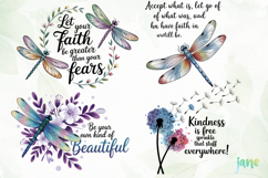 Inspirational Quotes Dragonfly PNG Product Image 1