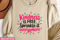 Kindness is Free PNG, Retro Positive Sublimation PNG Product Image 2