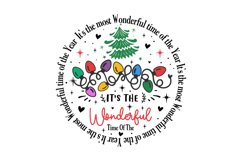 It's The Most Wonderful Time Of The Year Svg Design Product Image 1