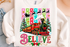 Believe Christmas Train PNG Product Image 1