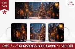 Christmas Tree Mug Template, Cozy Winter Mug Wrap Product Image 1