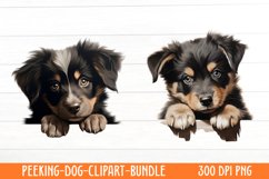 Peeking Dog Collection Clipart Product Image 1