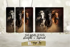 HORSE sublimation tumbler wrap design png 20 oz Product Image 1