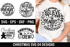 04 Christmas SVG Design - Believe in the Magic of Christmas Product Image 1
