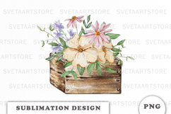 Watercolor Garden sublimation PNG Product Image 1