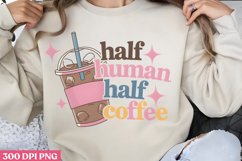 Half human half coffee PNG, Iced Coffee Sublimation PNG Product Image 2