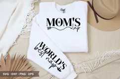Mom's Lap SVG - Mother's Day Sleeve T shirt Design Product Image 1