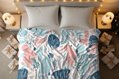Bed blanket mockup top view Product Image 2