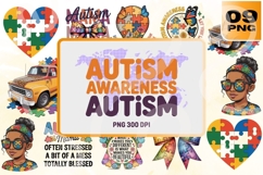 Autism Awareness PNG Sublimation Set Product Image 1