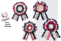 Bows, Ribbon, Lace , Clipart, Ephemera, PNG, Junk Journal Product Image 1