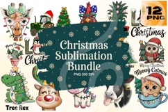 Christmas Sublimation Bundle PNG 300 DPI Product Image 1