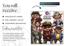 Urban Gnome Clipart, hip hop Gnome, Street Gnome png Product Image 2