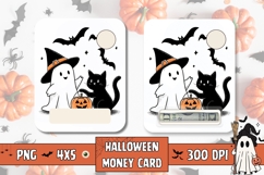 Cartoon Halloween Ghost Money Card, Halloween Gift Card Product Image 1
