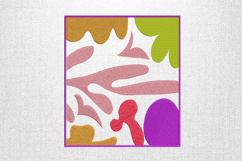 Abstract Botanical Patch Embroidery Design Product Image 1