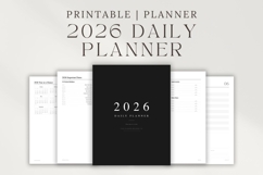 2026 Daily Planner Printable PDF, 365 Days Planner, Product Image 1