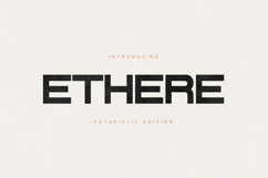 Ethere Futuristic Modern Sans Serif Font Product Image 1