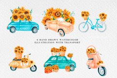 22 sunflower png, Sunflower sublimation, Summer clipart Product Image 2