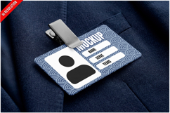Id Badge On Suit Jacket Product Image 1