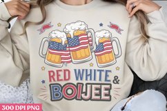 Red White &amp; Boujee PNG, 4th Of July Sublimation PNG Product Image 2