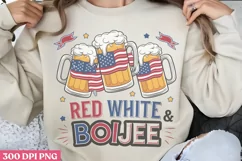Red White & Boujee PNG, 4th Of July Sublimation PNG Product Image 2