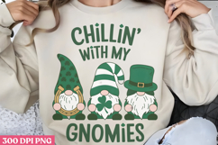 Chillin with my gnomies PNG, Gnome St Patricks Day Sublimati Product Image 1