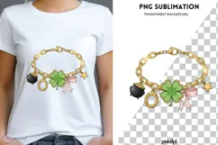 Lucky Patrick clipart png design for T-shirts Product Image 1