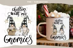 Chillin' With My Gnomies | Png Sublimation Design Product Image 2