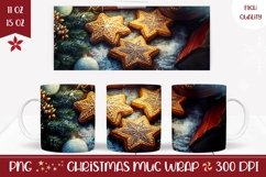 Christmas Cookies Mug Template, Winter Coffee Mug Design Product Image 1