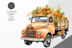 Autumn clipart, Truck clipart, Fall clipart Product Image 1