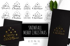 Snowfall Merry Christmas Product Image 1